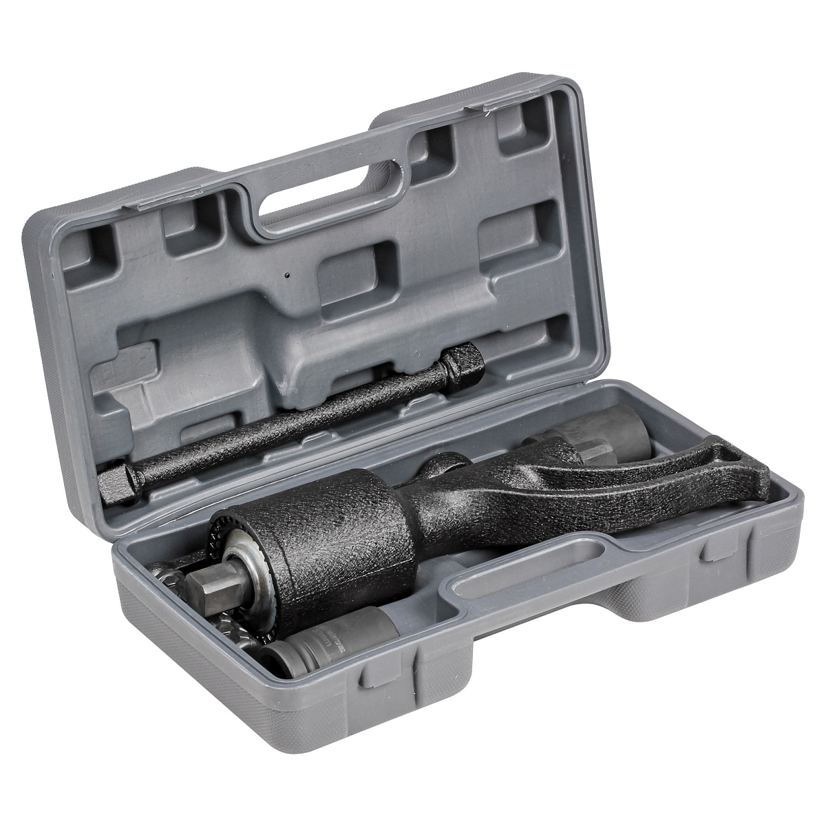 Гайковерт механич. 1"DR 4800Нм 1:56, 370мм с головками 32 и 33мм пласт.кейс