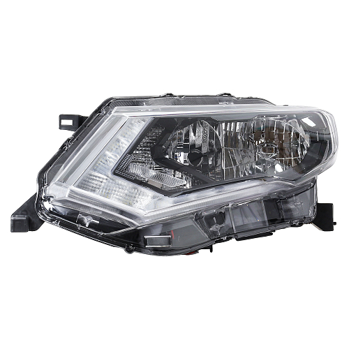 Фара для автомобилей Nissan X-Trail T32 (13-) рестайлинг, галоген/светодиодная, с ДХО, электрический корректор, левая
