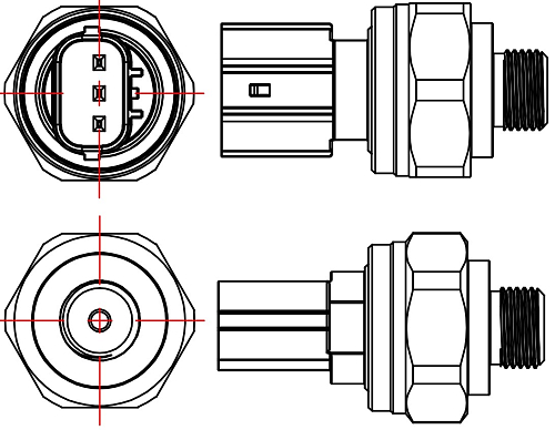 Датчик давления хладагента для автомобилей Honda Civic (06-)/CR-V (06-)