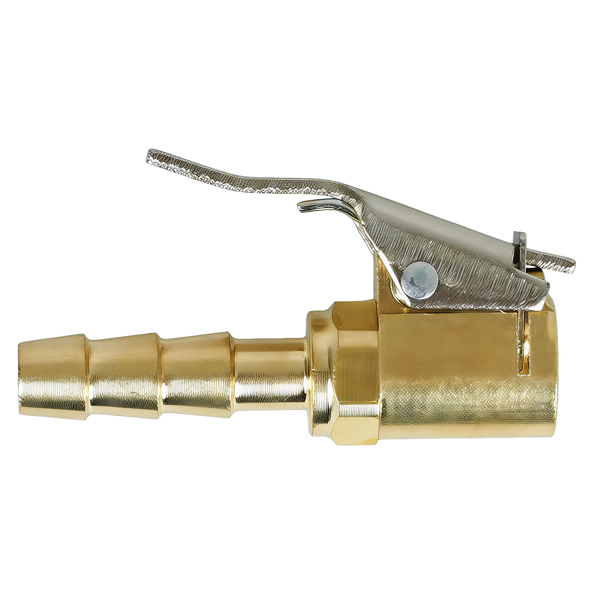 Наконечник подкачки AC-02L Cu, штуцер елочка, D8*25 мм, латунь