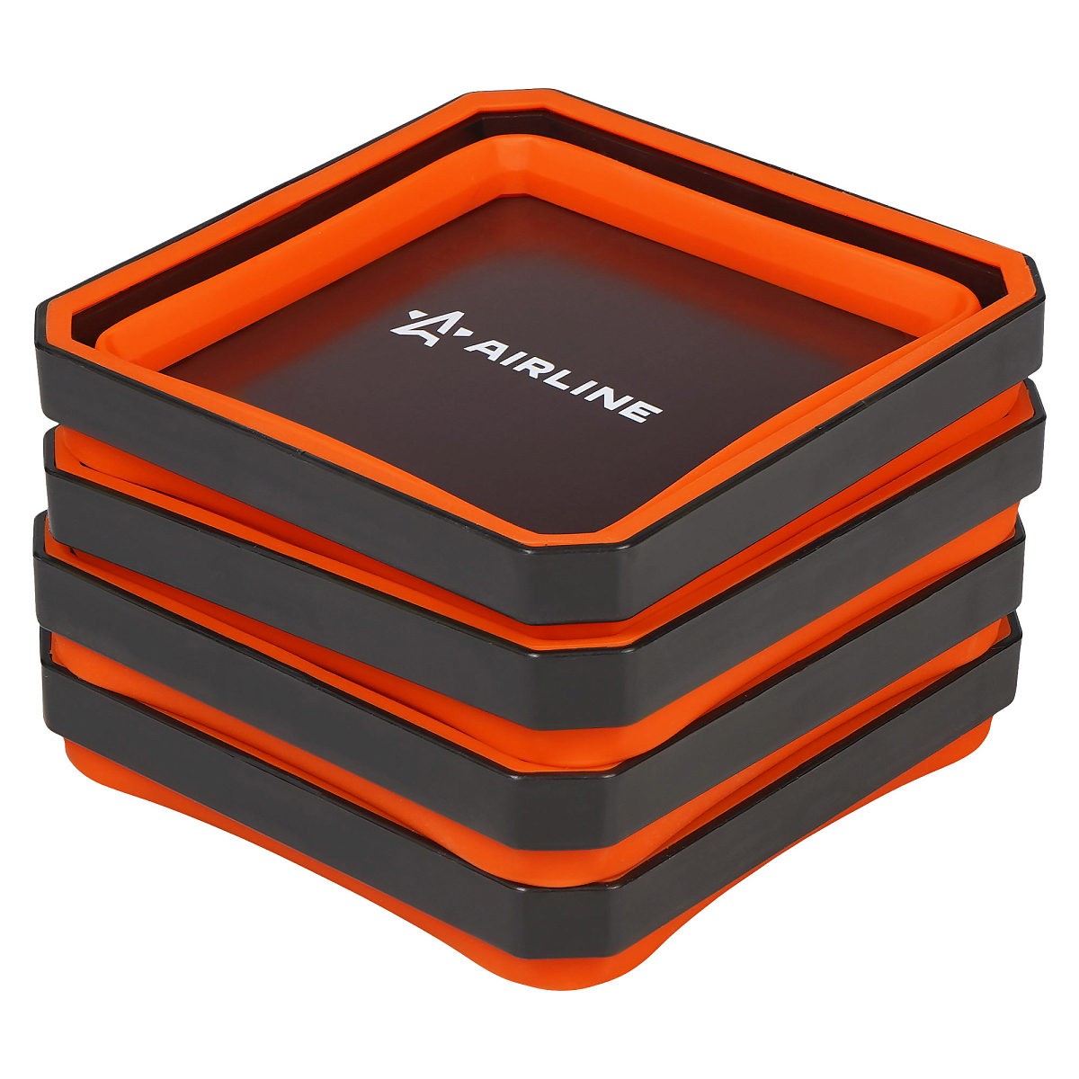 Лоток магнитный силиконовый складной для крепежа 115х115х50мм, набор 4пр.