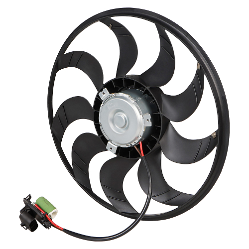 Электровентилятор охлаждения для автомобилей Chevrolet Aveo T300 (11-)/Opel Mokka (13-) (без кожуха; с резистором)