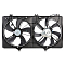 Электровентилятор охлаждения для автомобилей Toyota Camry (XV40) (07-) 2.4i (2 вент.) (с кожухом)