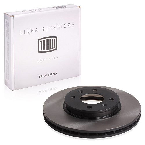 Диски тормозные для автомобилей Hyundai Solaris (10-) (17-) передний d=256 PRO (перфорированный / слотированный / окрашенный)