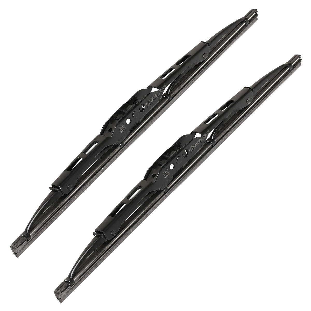 Щетки стеклоочистителя комплект (2шт.) 330/330мм (13"/13") каркасные 2 адаптера