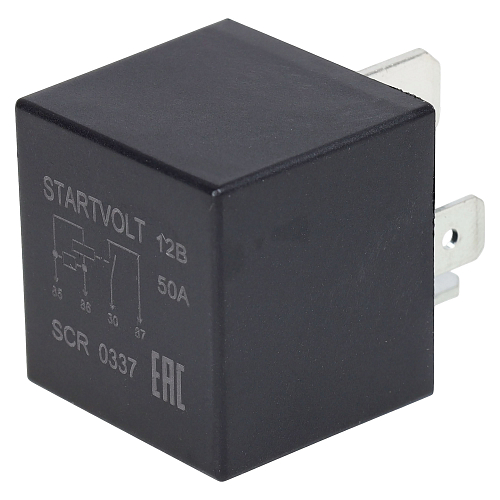 Реле защиты стартера 12V 50A 4 контакта (без кронштейна, с резистором)