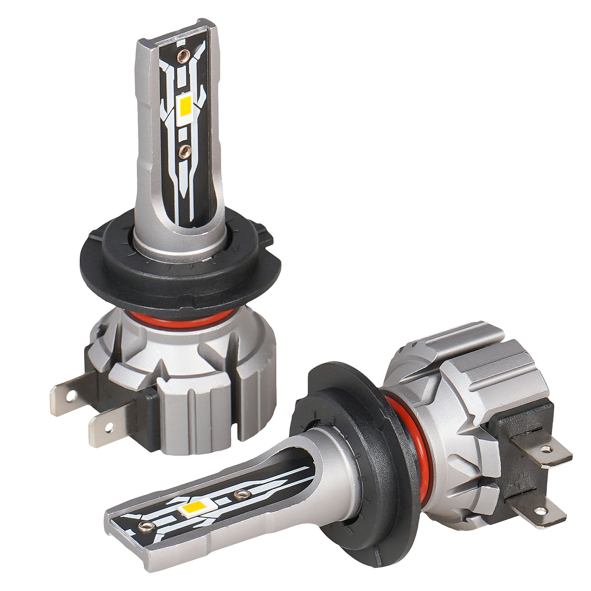 Лампа светодиодная H7 STANDARD, 17Вт, 4000Лм (2000Лм x 2), 3000К (Желтый), 12В, комплект 2 шт. МП-серия