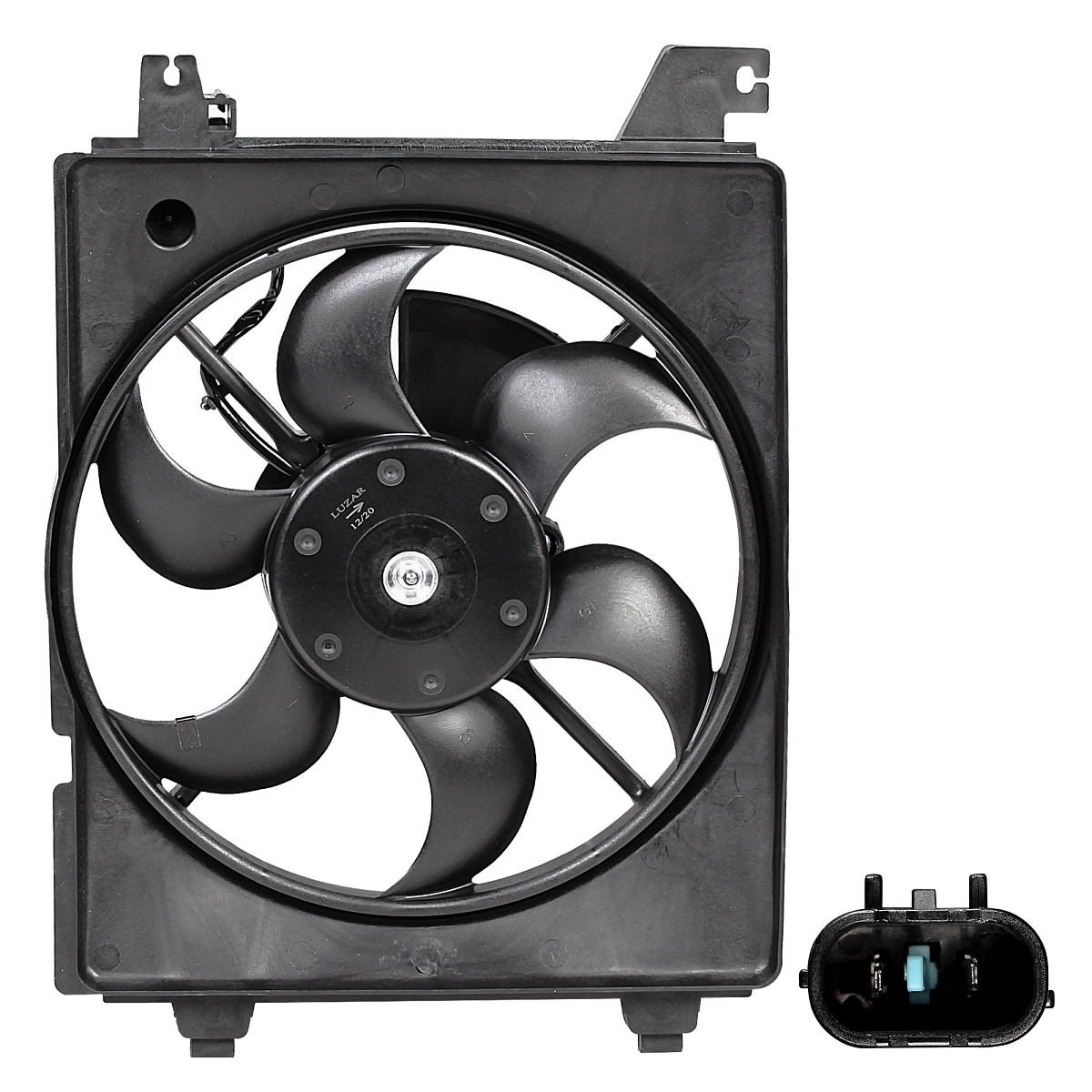 Электровентилятор кондиционера для автомобилей Hyundai Elantra (XD) (00-) (с кожухом)