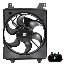 Электровентилятор кондиционера для автомобилей Hyundai Elantra (XD) (00-) (с кожухом)