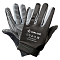 Перчатки полиэфир/замша "Механик" с противоскольз. покрытием ладони (XL), черн./сер., с подвесом