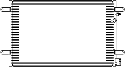 Радиатор кондиционера для автомобилей Audi A6 (C6) (04-) M/A