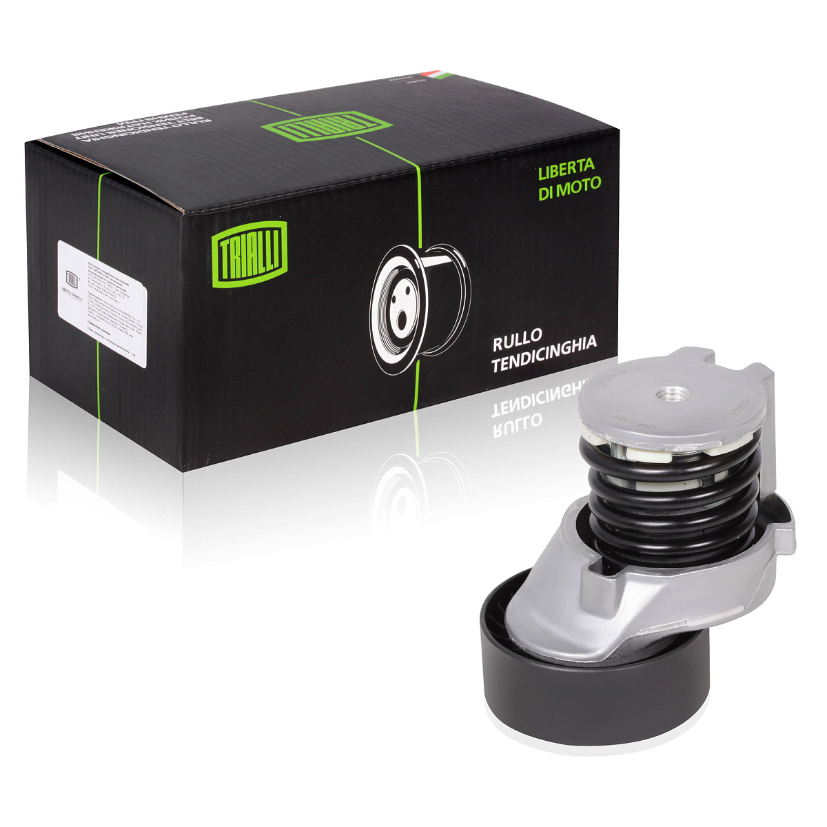 Ролик приводного ремня для автомобилей VW Polo Sedan (10-)/Skoda Rapid (12-) 1.2i/1.4TSi/1.6i AC+ (с натяжным механизмом) (CM 1804)