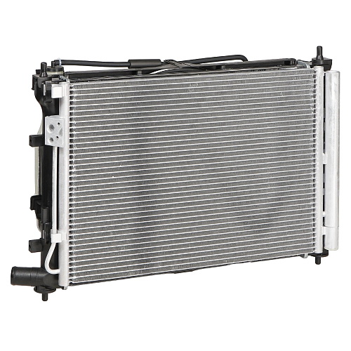 Блок охлаждения (радиатор+конденсор+вентилятор) для автомобилей Solaris (17-)/Rio (17-) MT