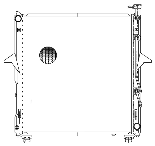 Радиатор охлаждения для автомобилей Sorento (06-) 3.3i AT