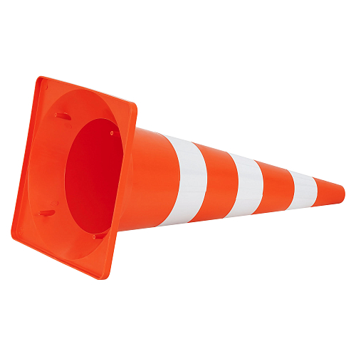 Конус дорожный 750мм, 3 световозвр.полосы, оранжевый