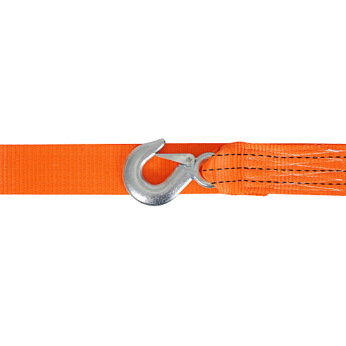 Трос VIP буксировочный усиленный (лента) 5 т, 5 м, 2 крюка, с мешком