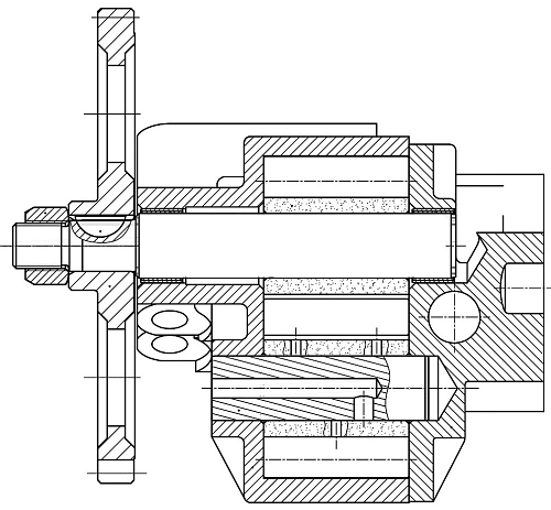 Насос масляный для автомобилей КАМАЗ (Евро 3) (с шестерней 47 зуб.)