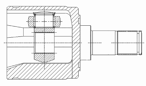 ШРУС внутренний левый для автомобилей Honda Civic (05-) 1.8i MT