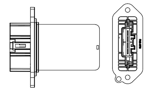 Резистор электровентилятора отопителя для автомобилей Mazda 3 (BK) (03-) (manual A/C)