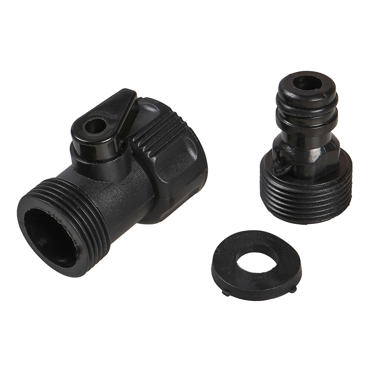 Швабра с насадкой для шланга, щеткой 20см и ручкой 150см