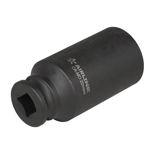 Головка ударная торцевая 3/8"DR шестигранная глубокая 22мм, L=65мм