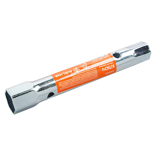 Ключ свечной трубчатый двусторонний 16x21мм, 160мм, резиновый фиксатор