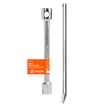 Ключ баллонный торцевой кованый 24*27*400мм с воротком