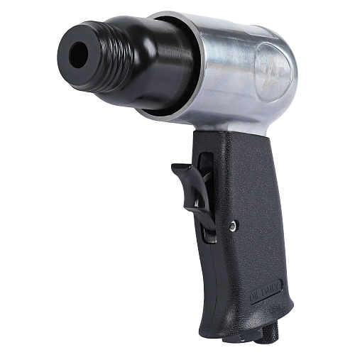 Молоток пневматический 4500 уд/мин, обрезиненная рукоятка, с оснасткой 10пр. кейс