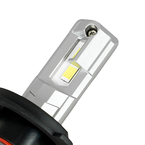 Лампа светодиодная H4 ULTRA, 55Вт, 10400Лм (5200Лм x 2), 6500К (Белый), 12/24В, комплект 2 шт.