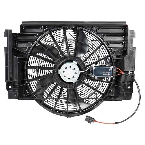 Электровентилятор кондиционера для автомобилей BMW X5 (E53) (00-) G (с кожухом и модулем управления)