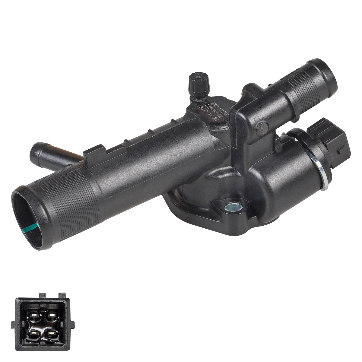 Термостат для автомобилей Duster (10-) 1.5d [K9K] (83°С) (с корпусом и 4-х контактным датчиком)