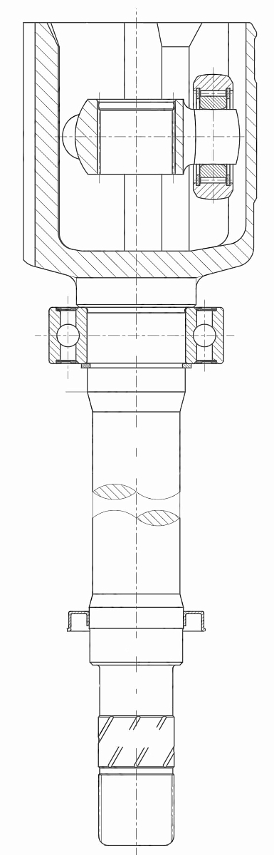 ШРУС внутренний правый для автомобилей Renault Duster (10-) 1.6i 5MT 2WD