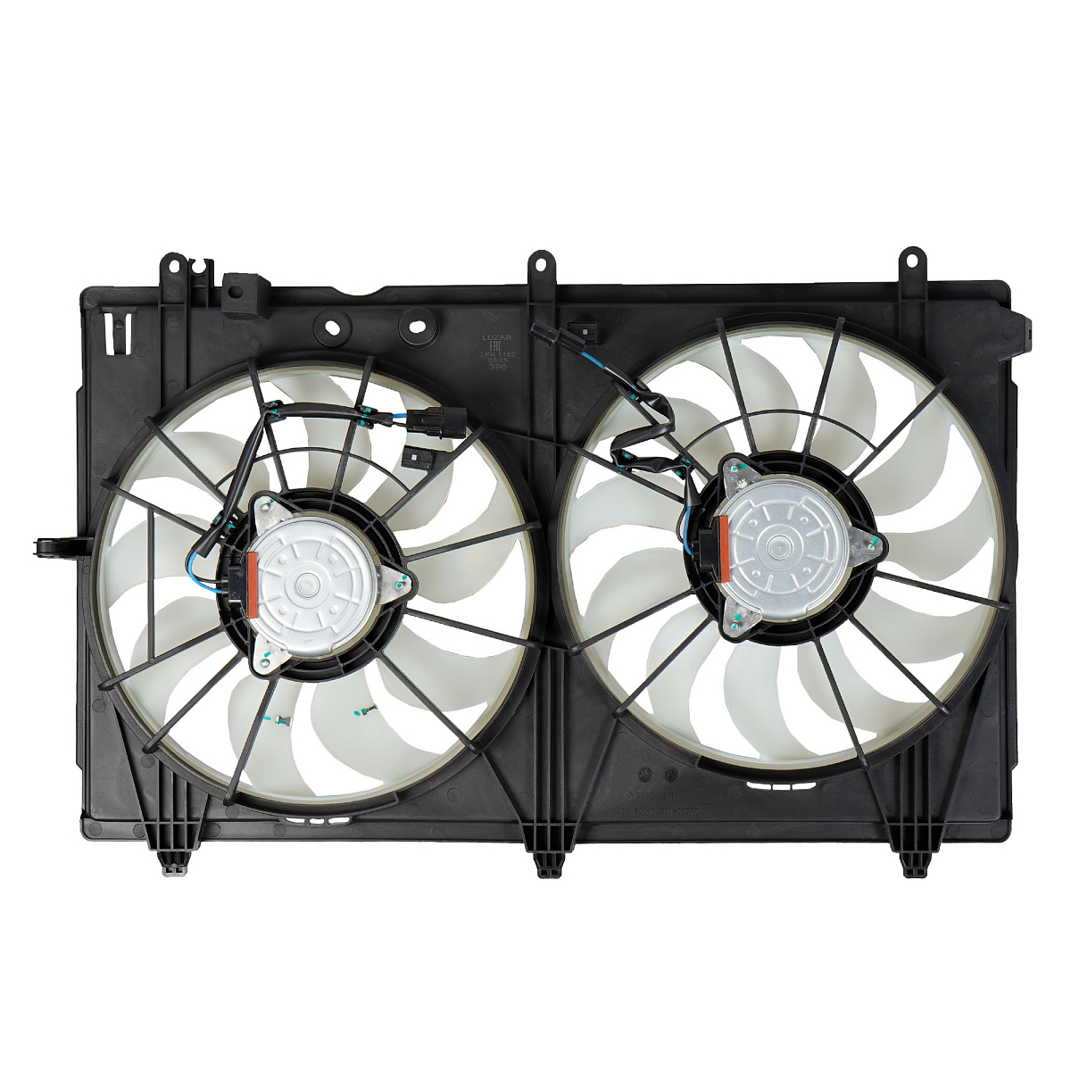 Электровентилятор охлаждения для автомобилей Mitsubishi Outlander XL (12-) 2.0i/2.4i (2 вент.) (c кожухом)