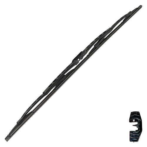 Щетка стеклоочистителя 700 мм (28") каркасная, 1 адаптер