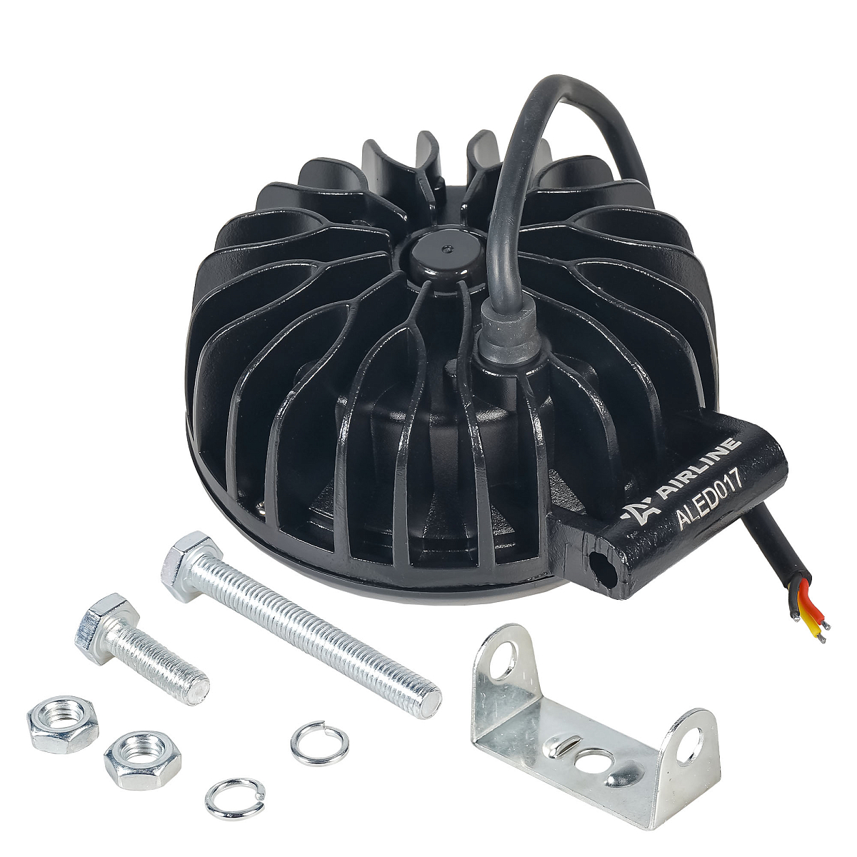 Фара светодиодная круглая, дальний свет, четкая СТГ + обод, 30Вт, 115х145х65мм, 12/24В, PRO