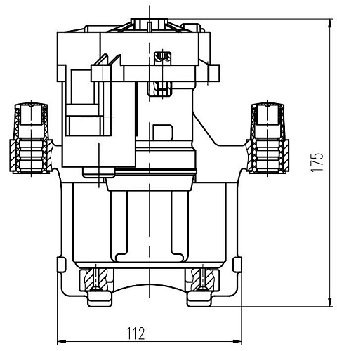 Суппорт тормозной для автомобилей VW Tiguan (16-) / Skoda Kodiaq (16-) задний левый d=42мм (автомобиль с электродвигателем стояночного тормоза) (диск 12мм)