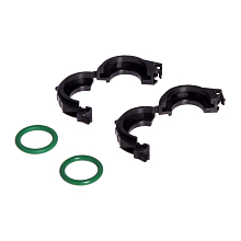 Кмпл для подключения радиатора отопителя для автомобилей ГАЗель Next/УАЗ Патриот/Гранта (фиксаторы 2шт. + кольца 2шт.)