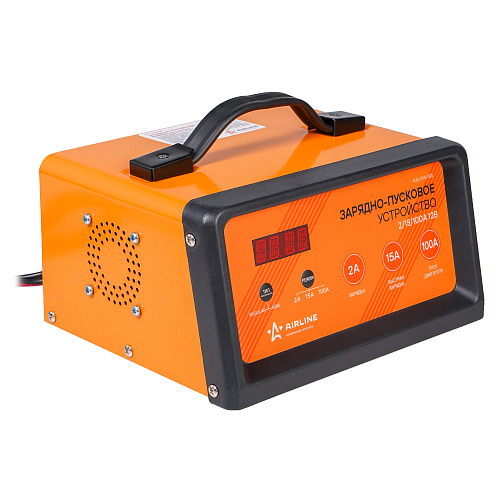 Зарядно-пусковое устройство 2/15/100А 12В трансформаторное, LED дисплей