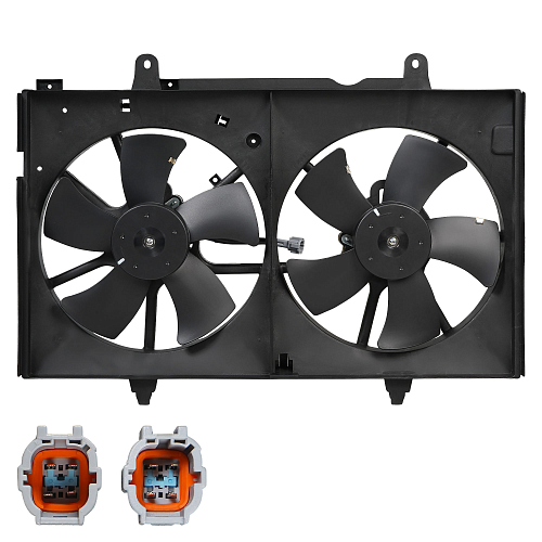 Электровентилятор охлаждения для автомобилей Nissan Murano I (Z50) (02-) (с кожухом)