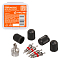 Ремкомплект для вентилей (4 золотника, 4 пласт.колп, 1 ключ) в кейсе