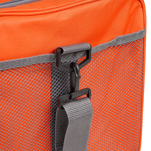 Сумка-холодильник (термосумка) 30л, 50*26*25см, цвет оранжевый/серый