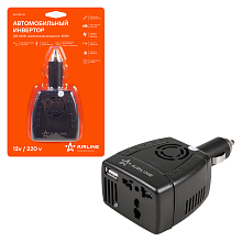 Инвертор автомобильный 12В-220В, 150 Вт