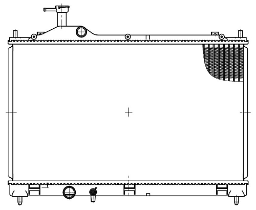 Радиатор охлаждения для а/м Outlander (12-)