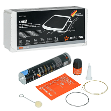 Клей-герметик для вклейки стёкол PRO(набор:клей PU 310мл.,праймер,аппл.,очист.cтекла,струны)