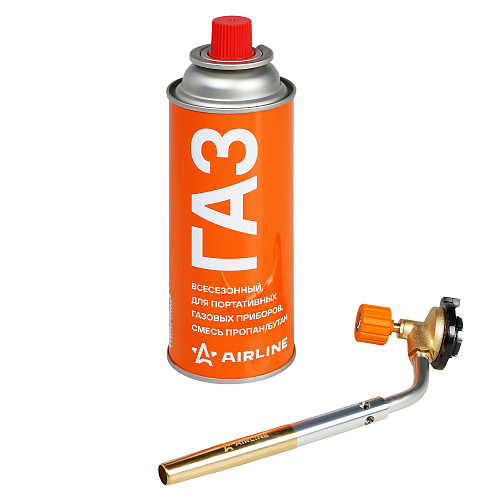 Горелка D12*130мм+Баллон с газом, набор, цанговое соединение