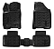 Ковры для Лада Vesta (15-), 4 шт., (крепеж), выс. борт, 3D с подпятником, ТЭП, черн.