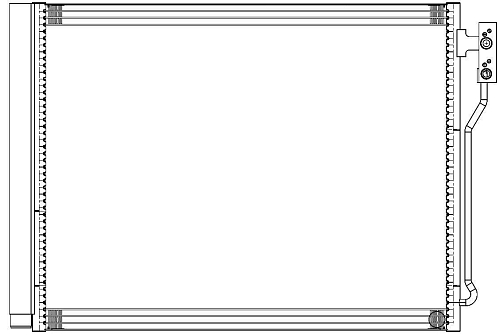 Радиатор кондиционера для автомобилей BMW 5 (F10) (09-) 2.0i M/A