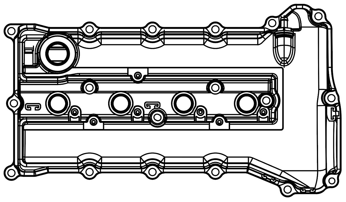 Крышка клапанная для а/м Mitsubishi Outlander (12-) 2.0i [4B11]