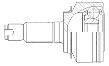 ШРУС наружный для автомобилей Honda Jazz (08-) 1.3i CVT