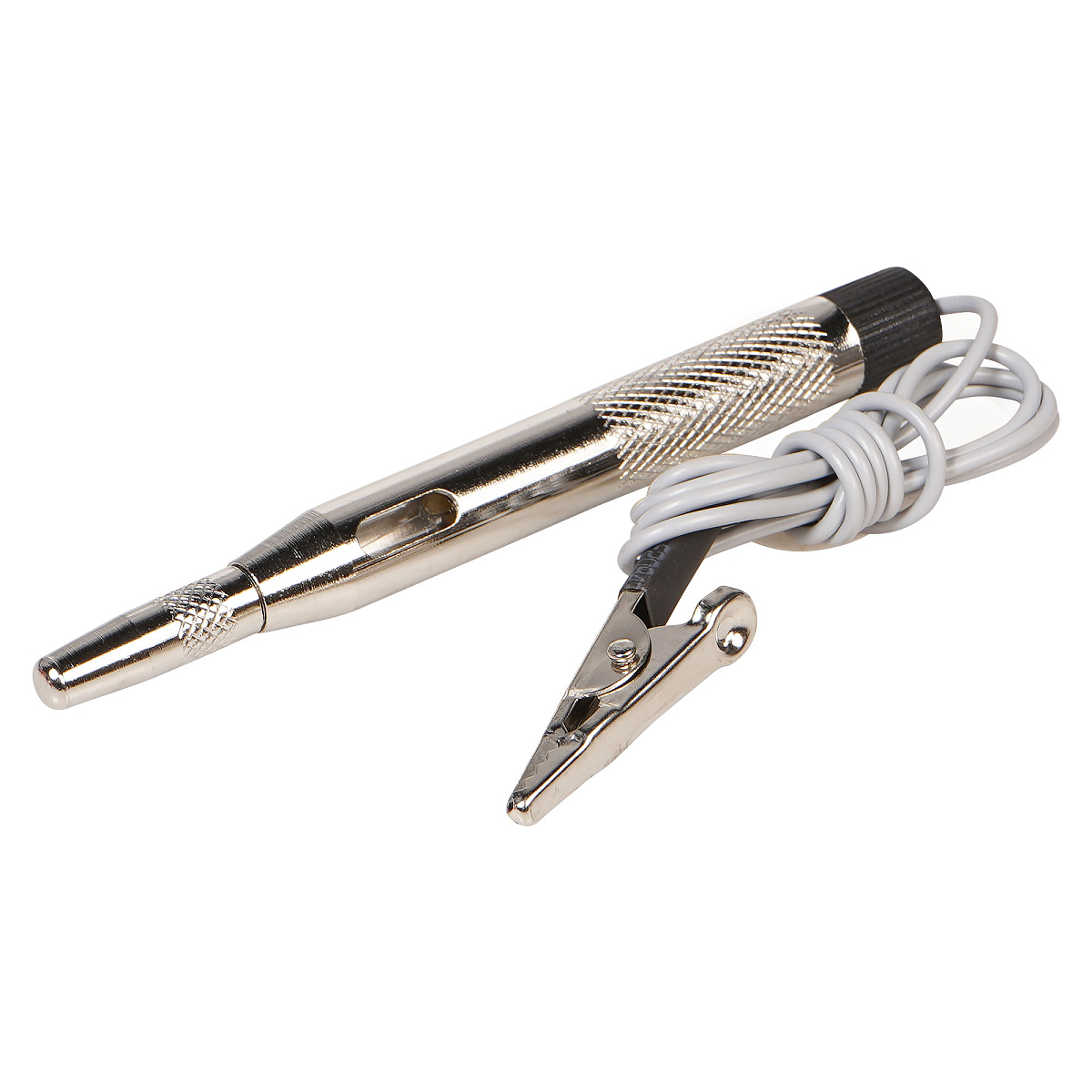 Пробник автомобильный с лампой и проводом металл 6/12/24В 110мм